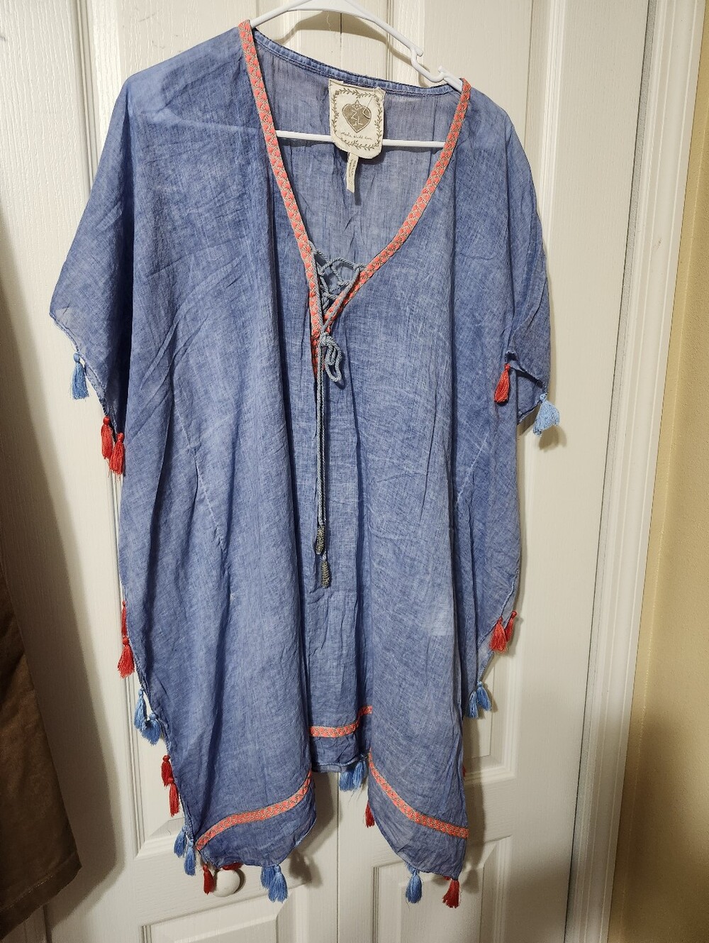 Z&L Caftan Swim Suit Beach Coverup One Size
